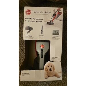 Hoover PowerVac Pet 18V Cordless Handheld Vacuum BH10100 Red Grey